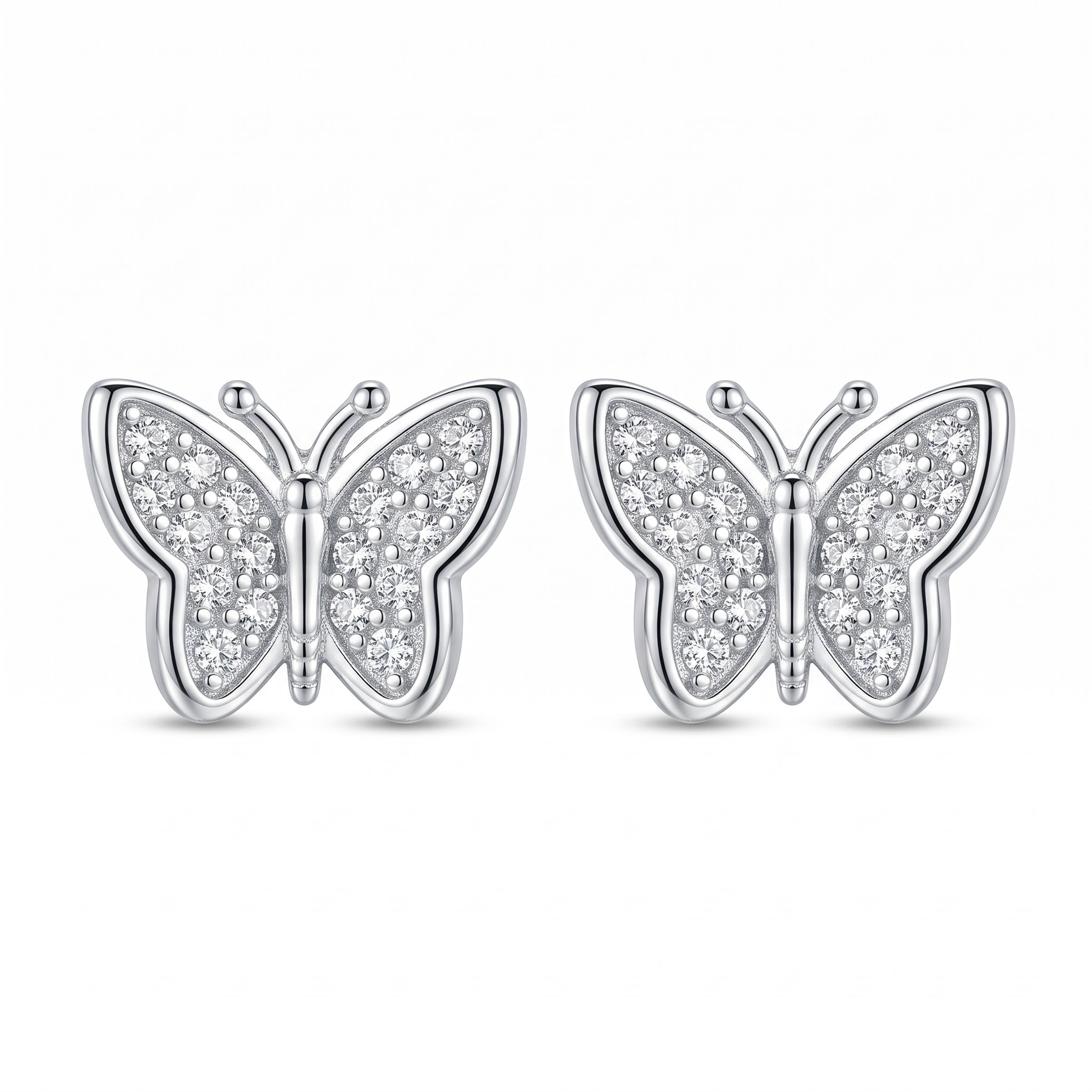 Butterfly Pavé Stud Earrings — view 1 of 4