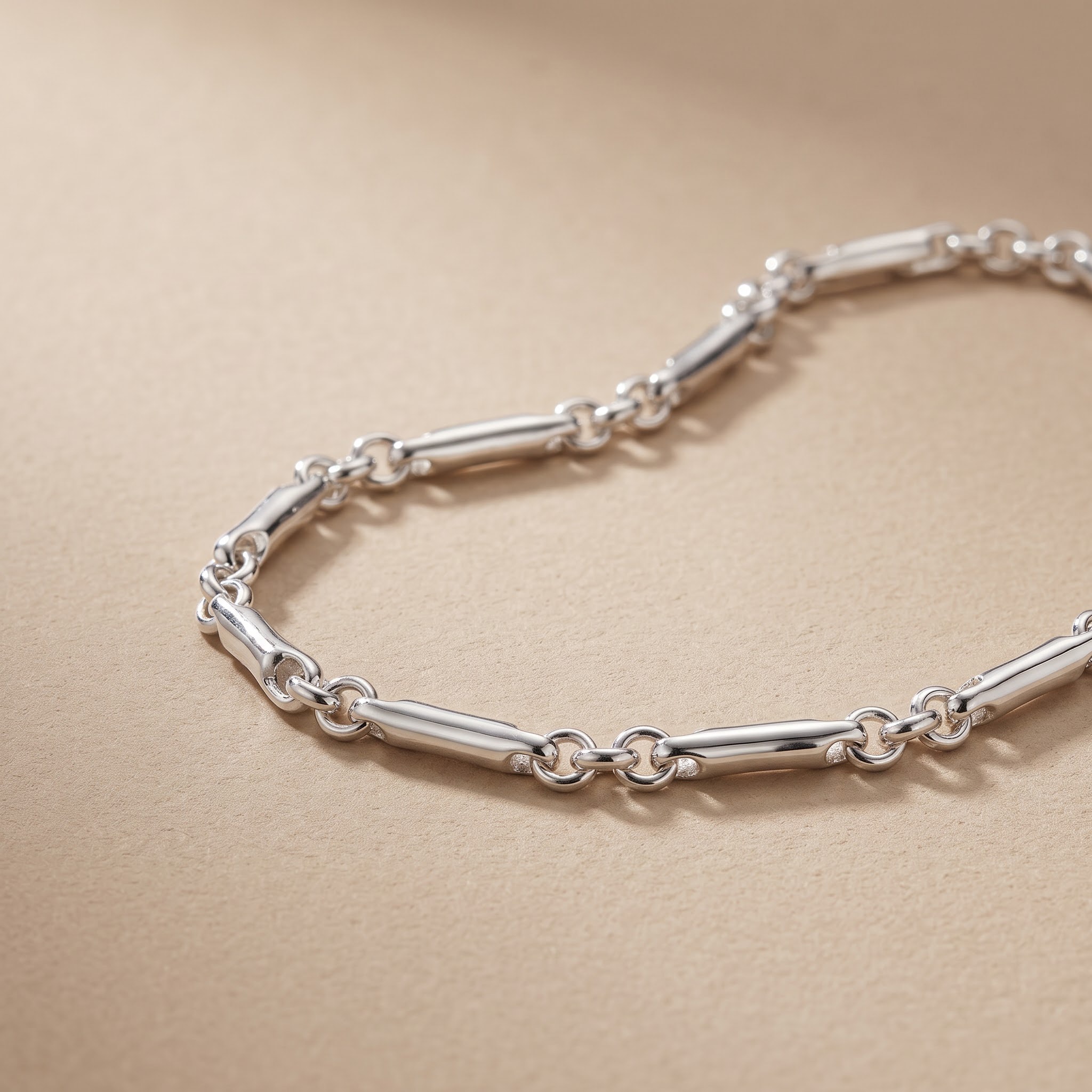 Bar & Circle Link Bracelet — view 1 of 4