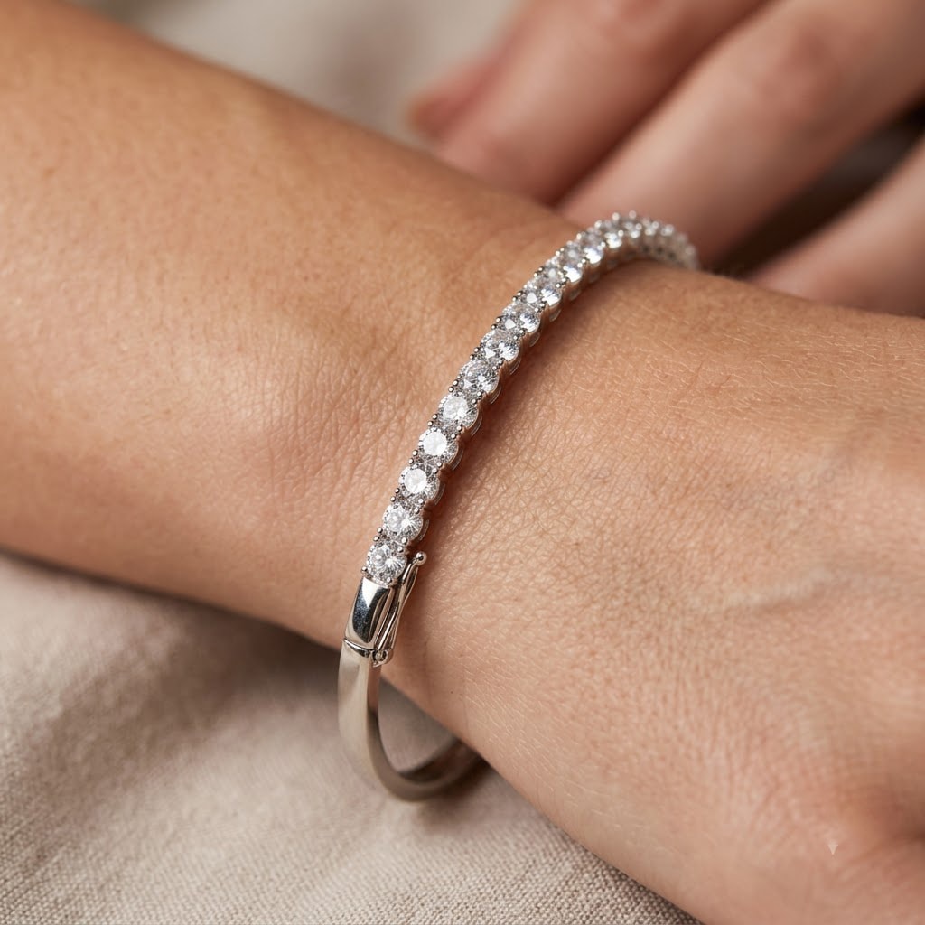 Classic Pavé Eternity Bangle