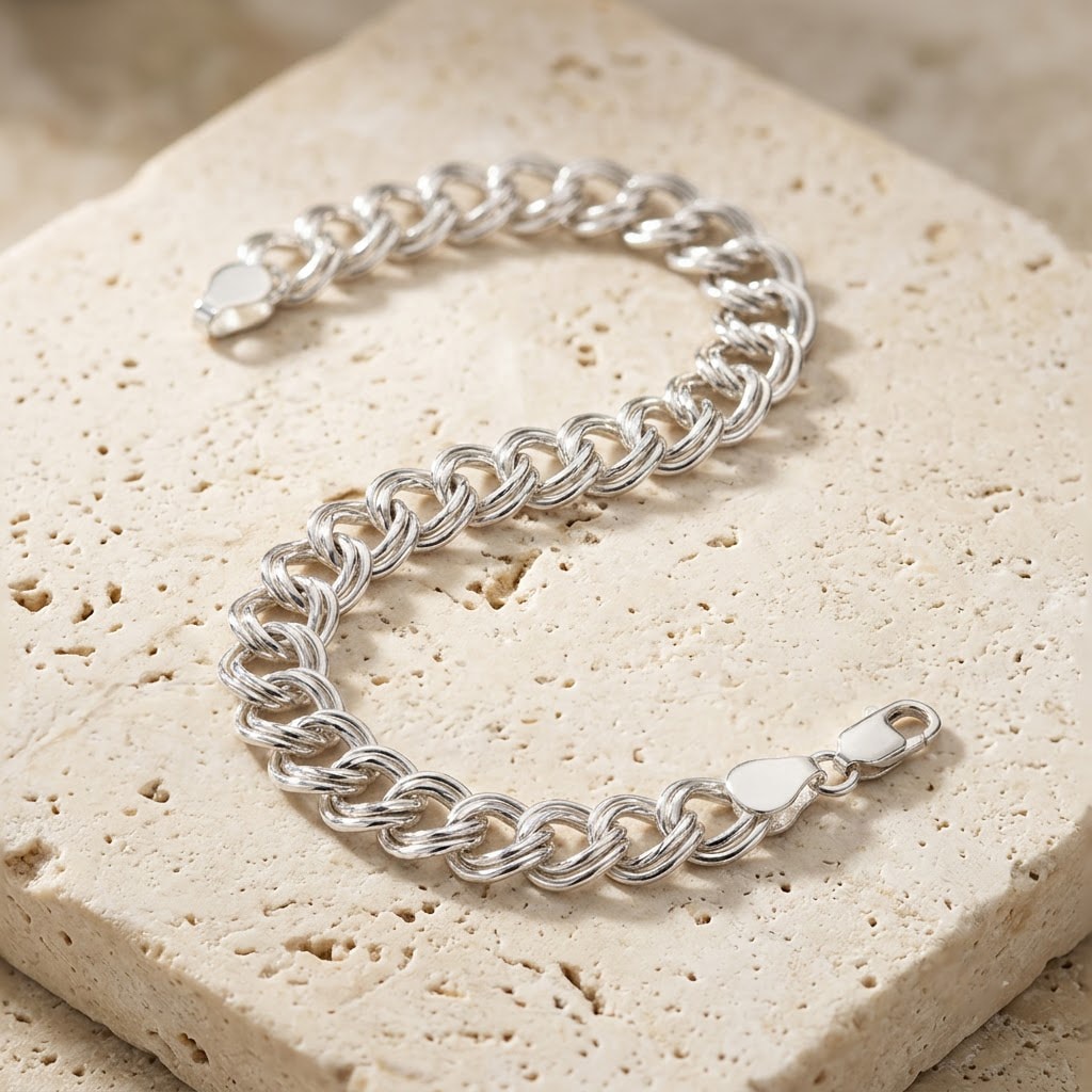 Double Curb Link Bracelet — view 1 of 3