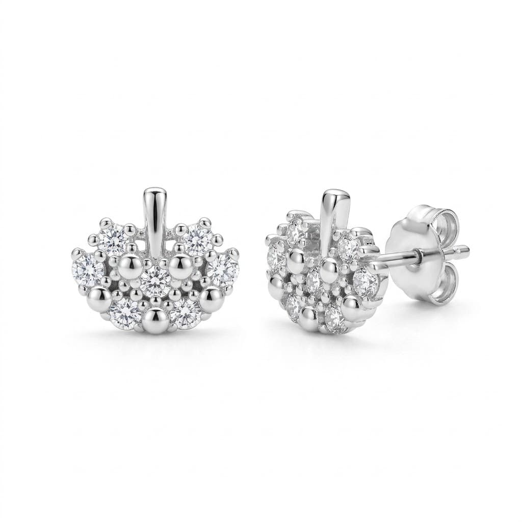 Fan Cluster Stud Earrings