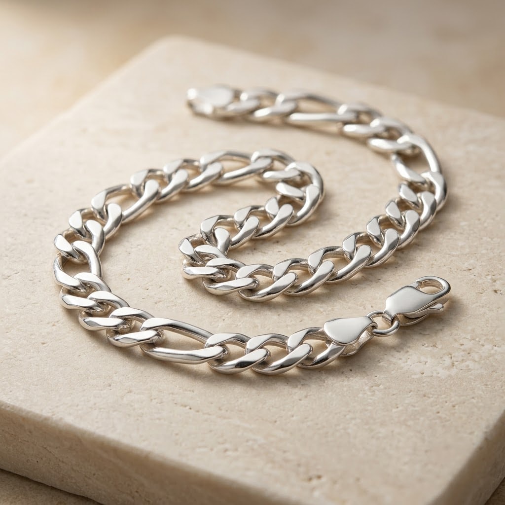 Figaro Curb Chain Bracelet — view 1 of 3