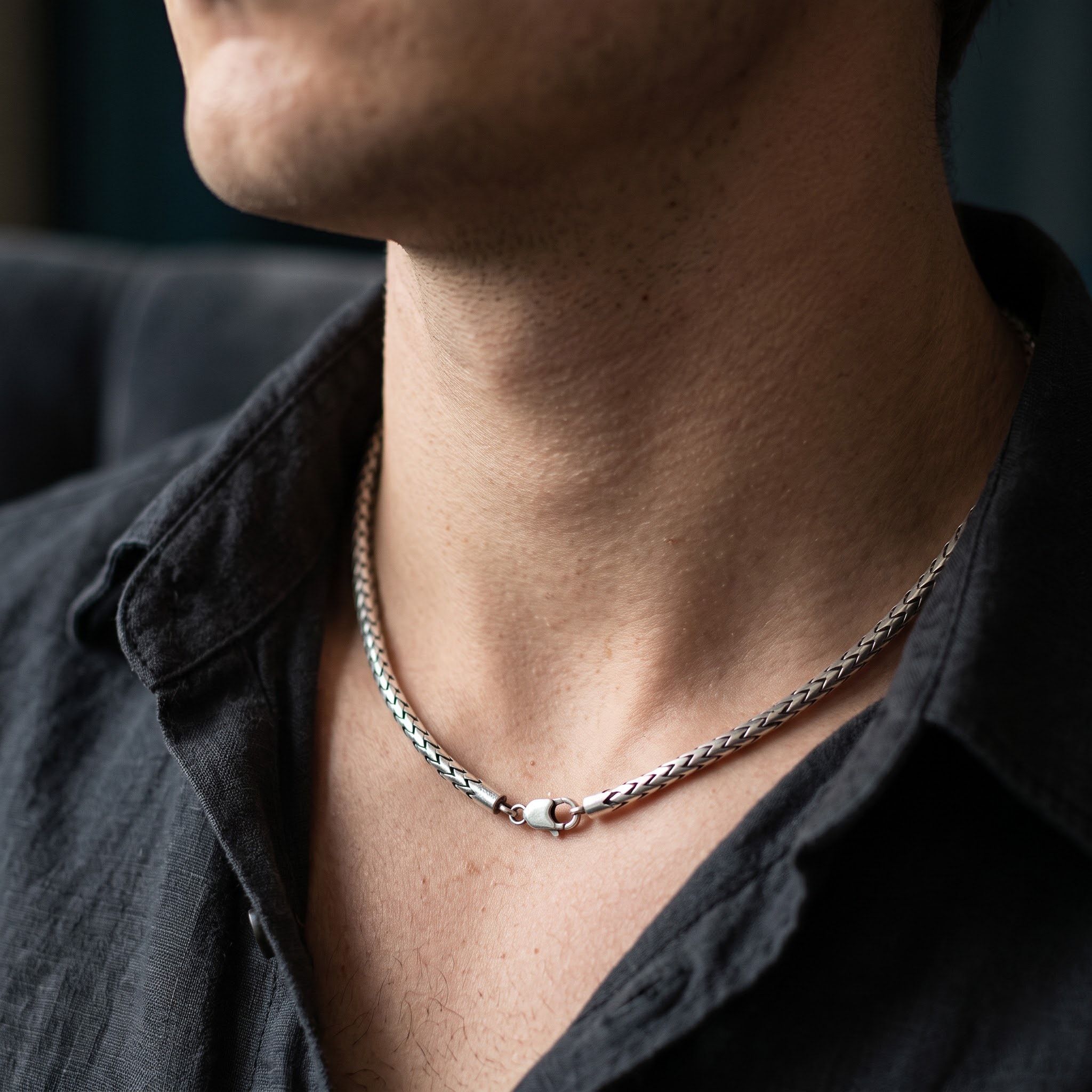 Foxtail Weave Chain Necklace — view 1 of 3
