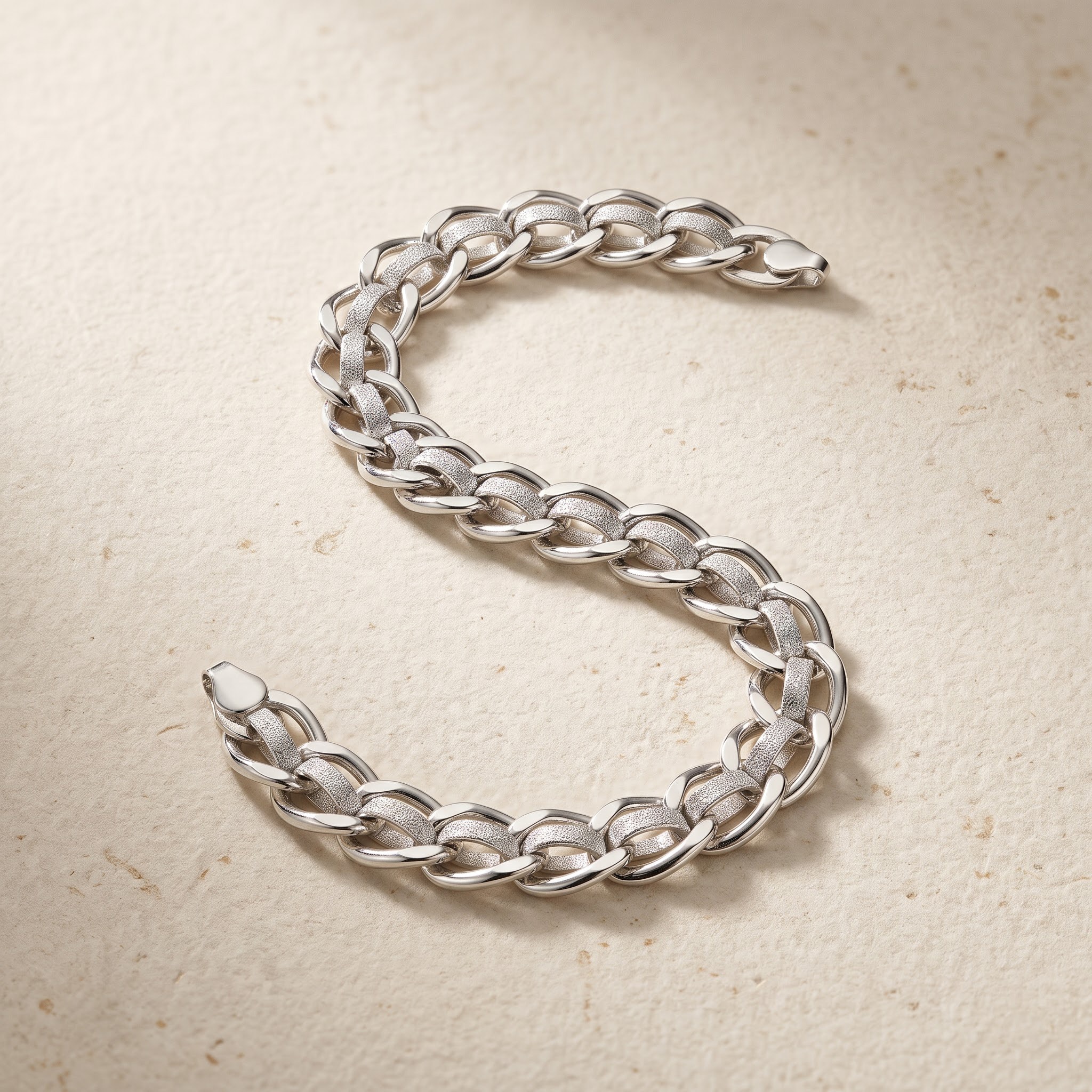 Frosted Curb Link Bracelet — view 1 of 3
