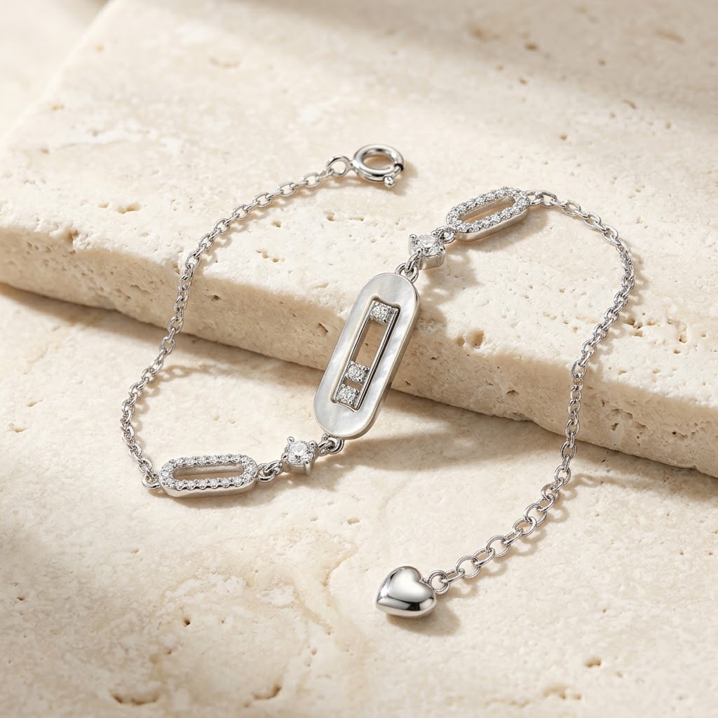 Mother-of-Pearl Slider Charm Bracelet — view 1 of 3