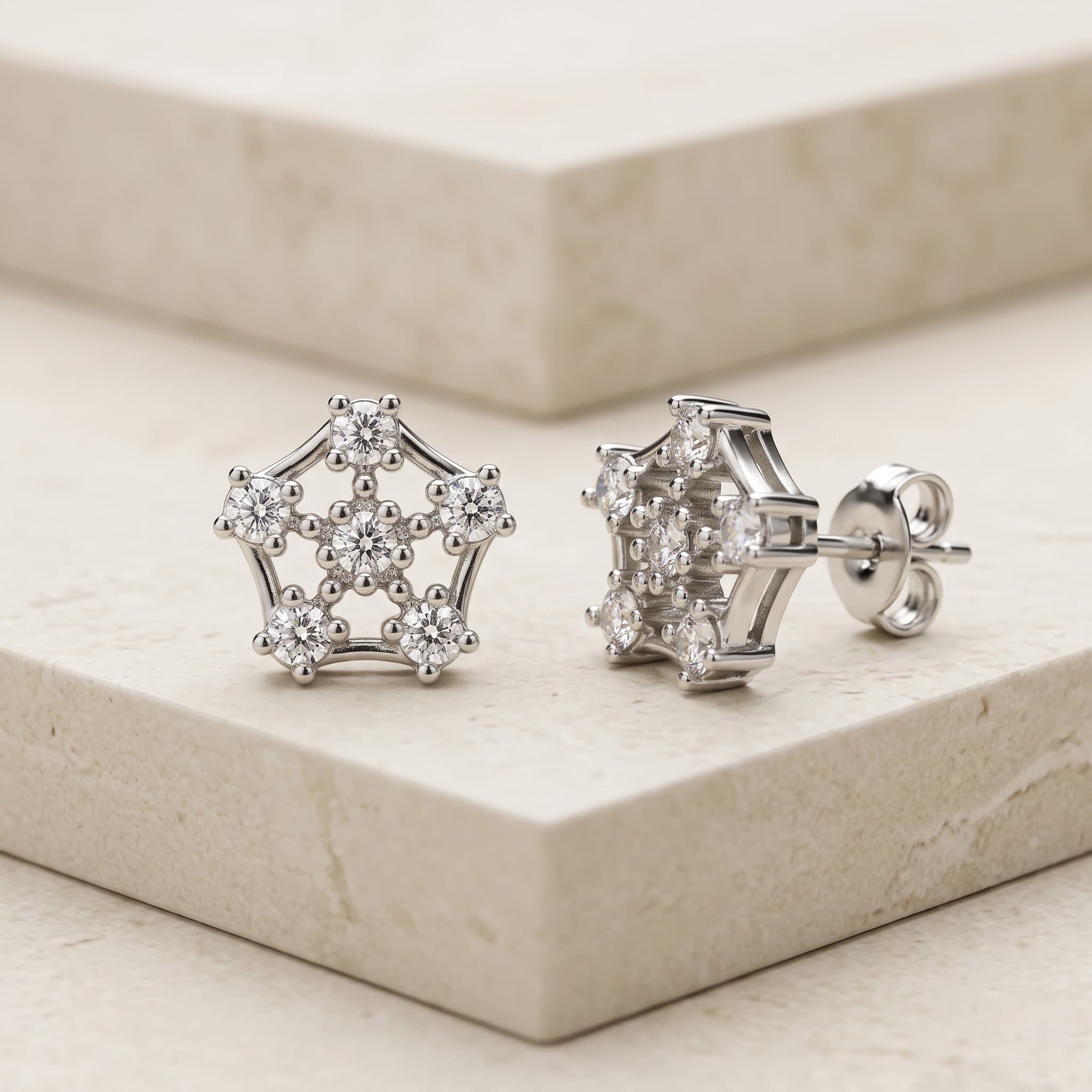 Open Star Cluster Stud Earrings