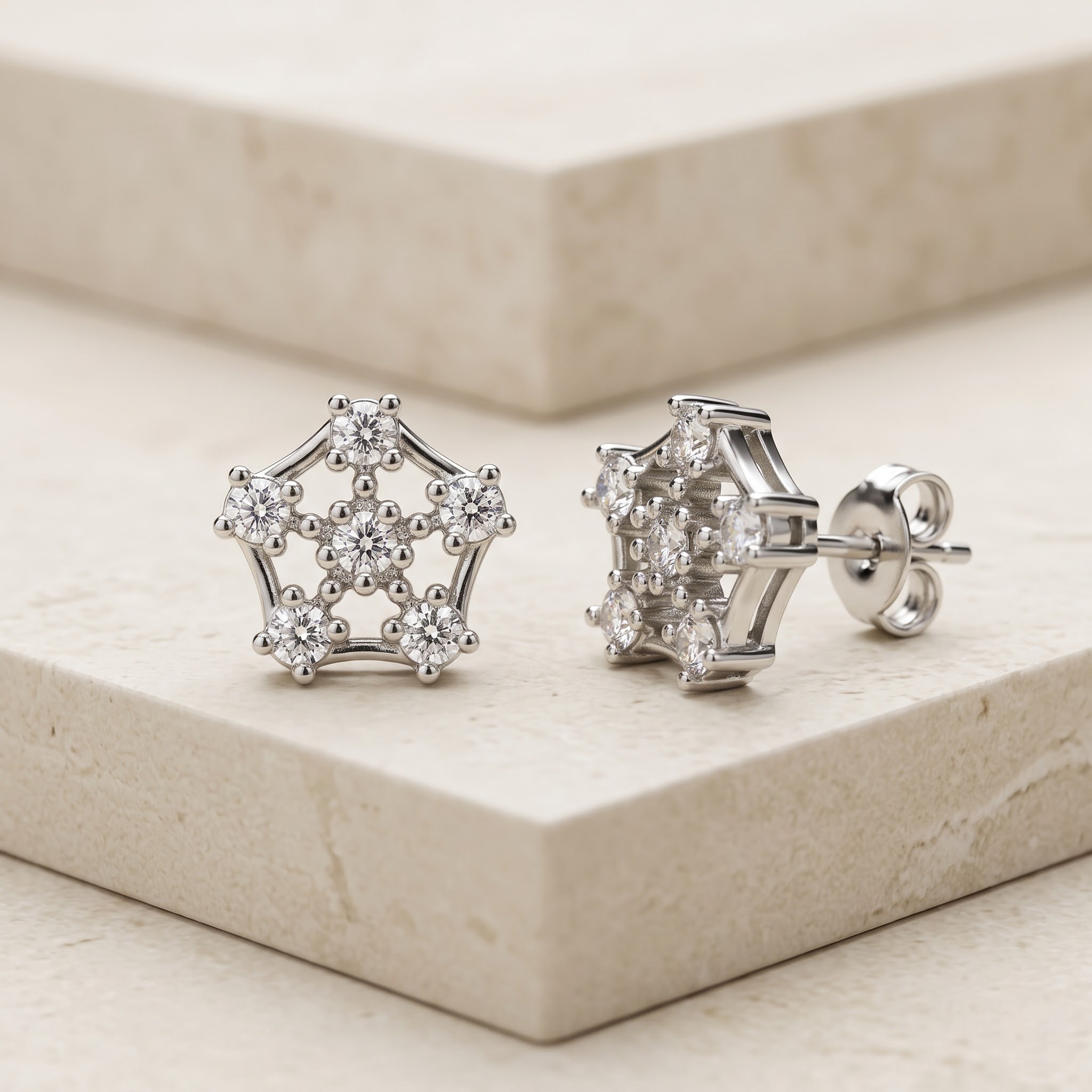 Open Star Cluster Stud Earrings — view 1 of 3