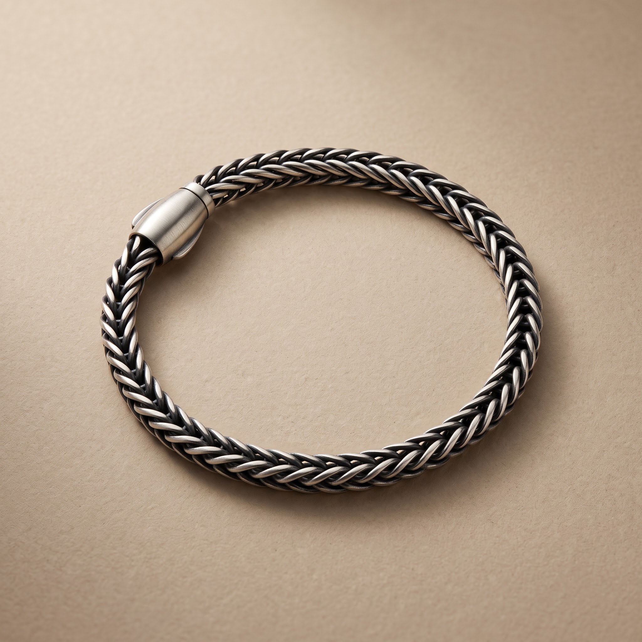 Oxidised Wheat Chain Bracelet — view 1 of 4