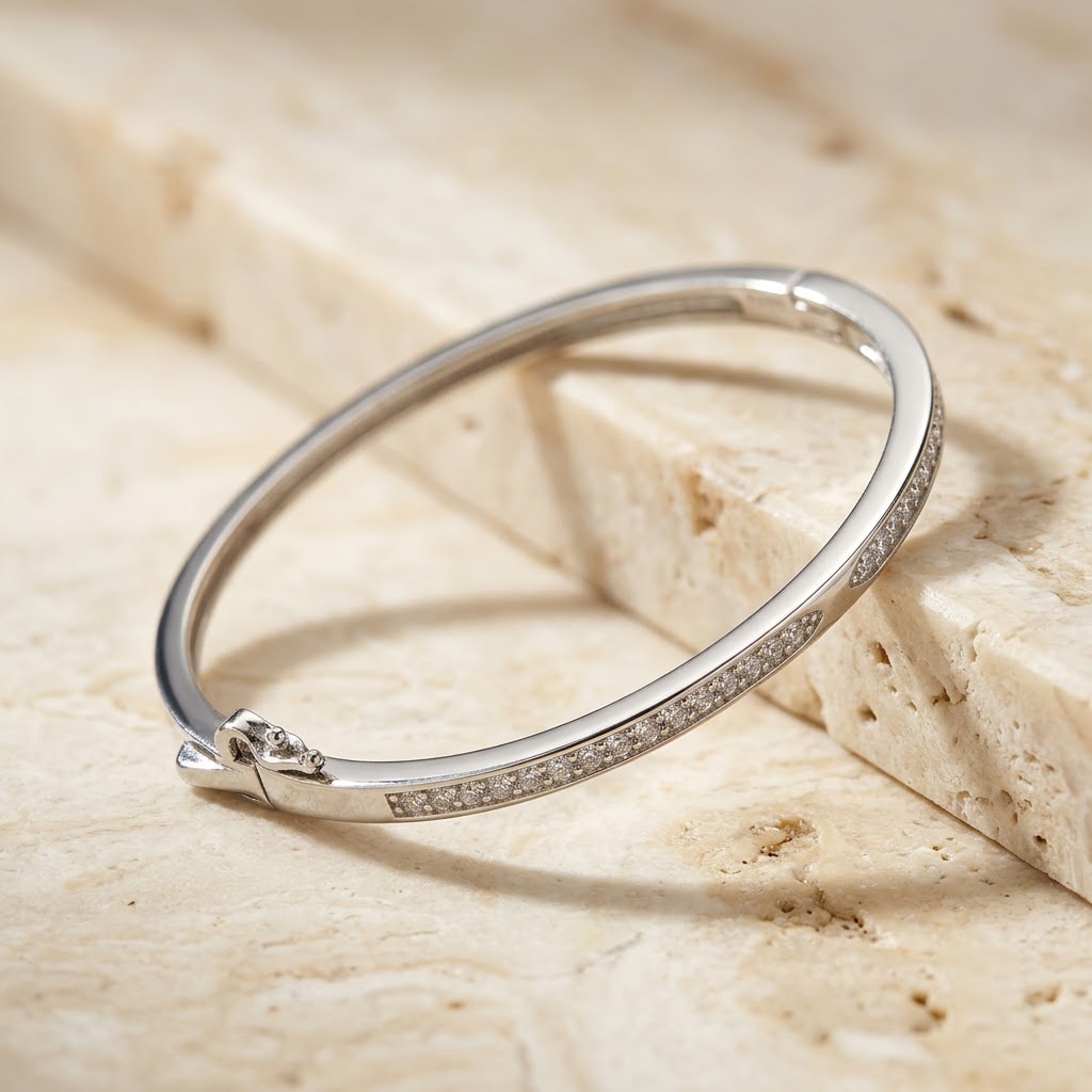 Pavé Channel Bangle