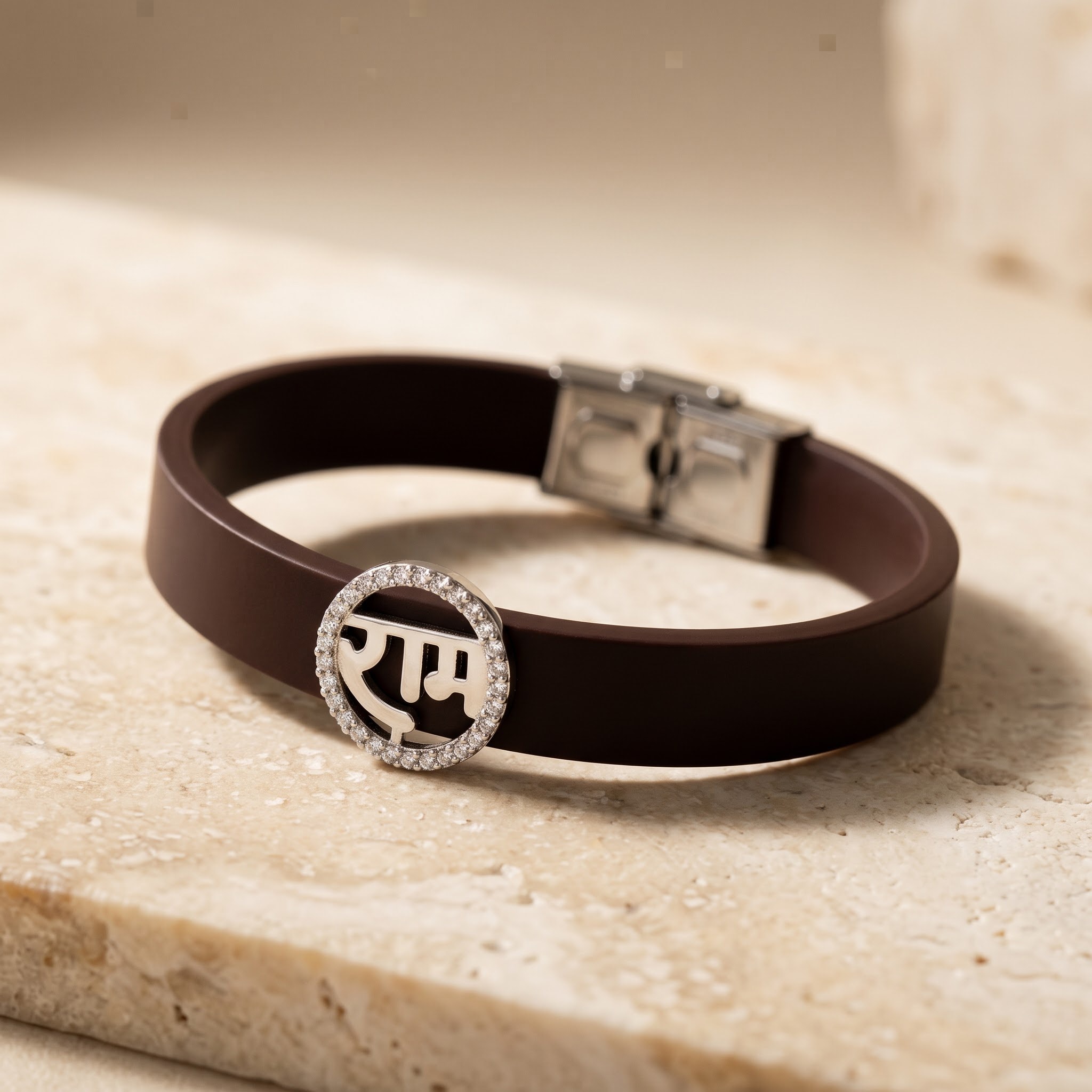Ram Silver-Tone Charm Strap Bracelet — view 1 of 3