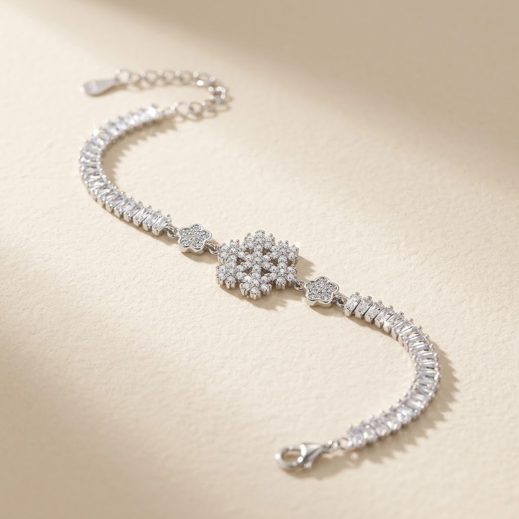 Snowflake Baguette Tennis Bracelet — view 1 of 3
